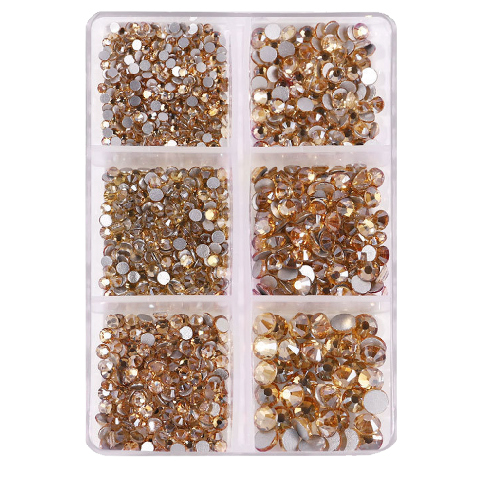Professional Glass Flatback Gems, Clear Crystal Rhinestones With Faceted Cutting, Non Hotfix For Custom Glue Fixation, Suitable For Jewelry Making An
