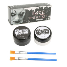 Maquiagem versátil para rosto e corpo, efeitos especiais profissionais - à prova d'água e suave para a pele, 2 peças para festas de Halloween e