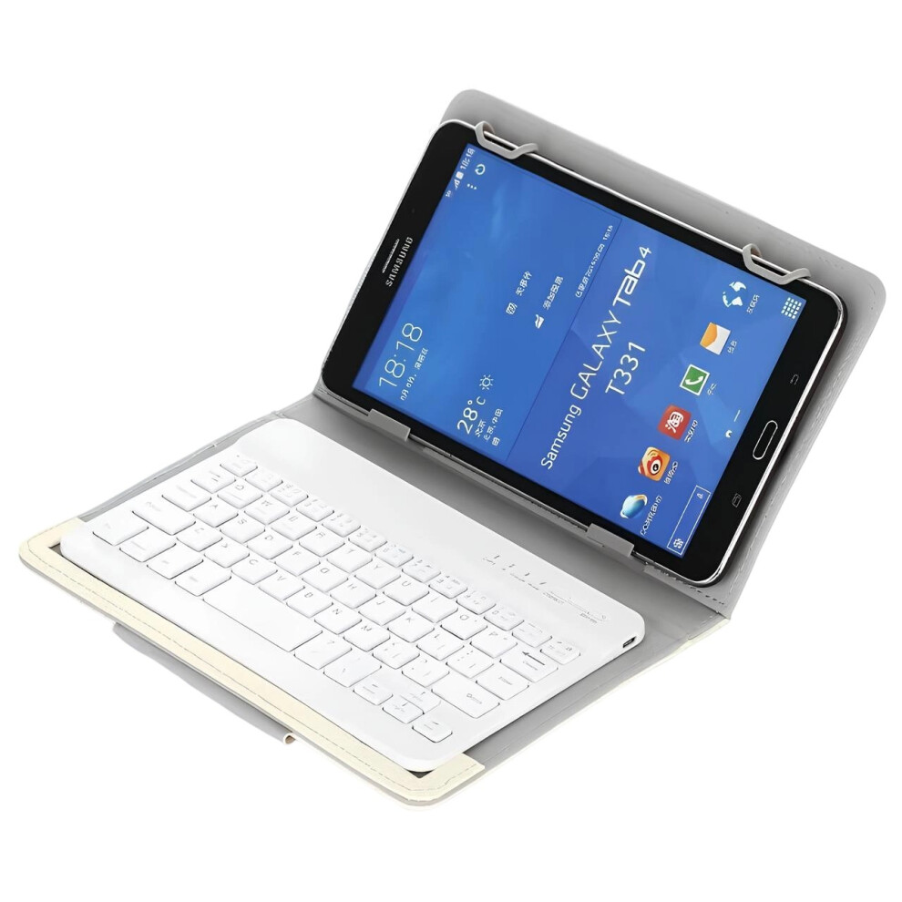 Protective Case Cover For 7 To 7.9 Inch Tablets, Universal Tablet Bluetooth Keyboard With Adjustable Stand And Pu Leather Shell, Wide Compatibility 9165521340286