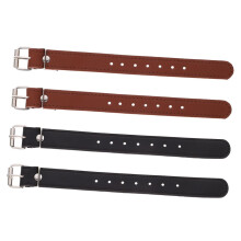 Bike Basket Straps Adjustable PU Leather Aluminum Alloy Front Cargo Belt For Bikes Scooters Detachable