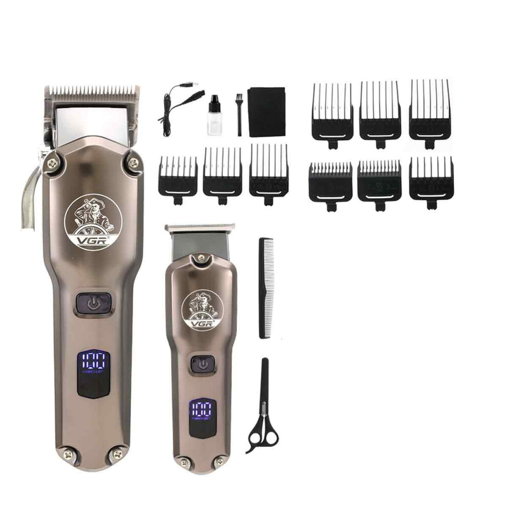 Hair Clippers for Men, High-Power Gradual Fader Professional Rechargeable Electric Hair Cutting Machine with LCD Digital Display, Cordless Barber