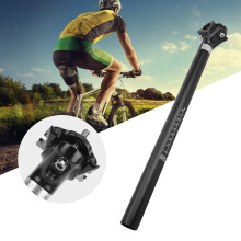 Verstellbarer Aluminiumlegierung Mountainbike-Sattelstütze 27,2x400mm Schwarz