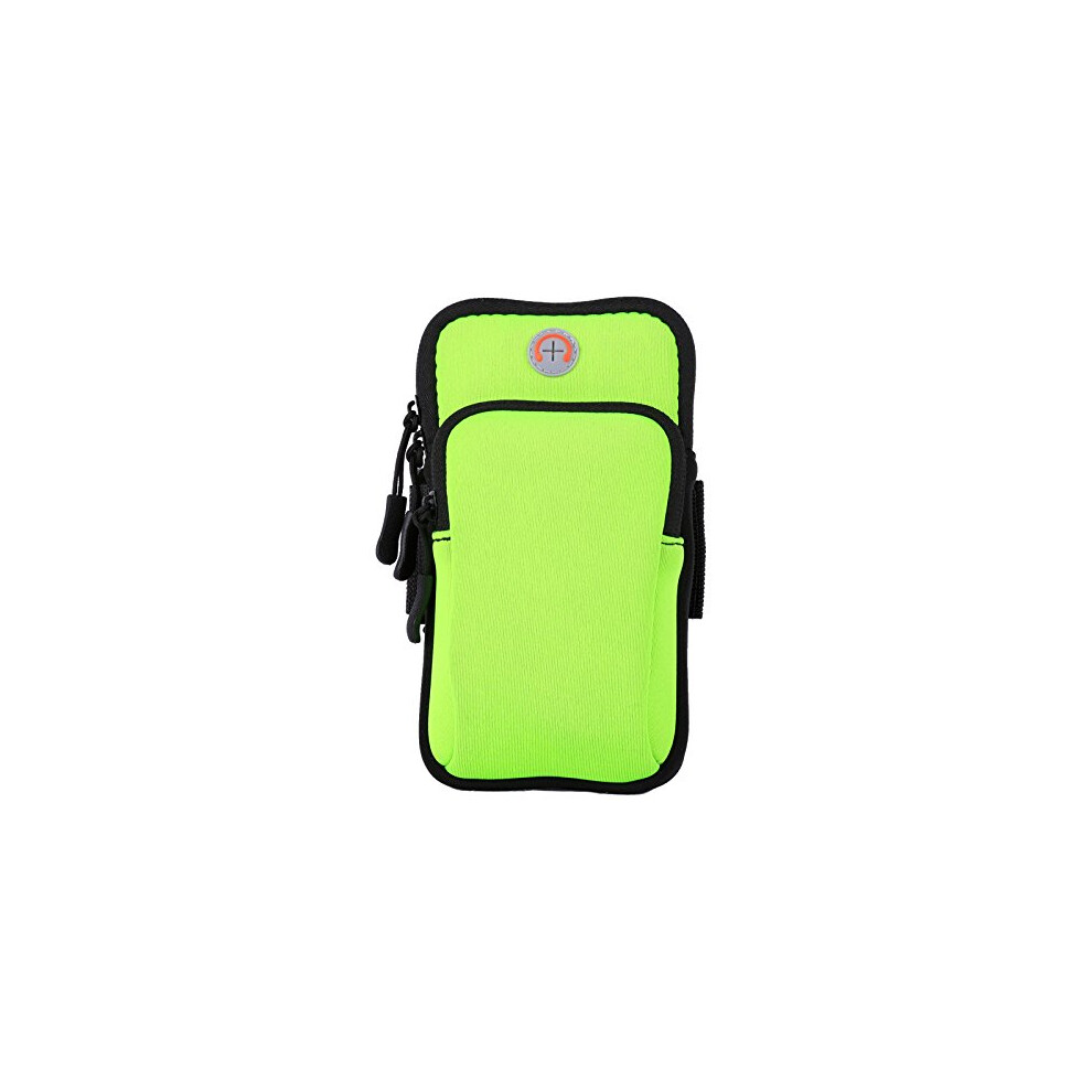 Sports Phone Armband Arm Bag For Running, Adjustable Arm Bag With Headphone Jack, Compatible With All Smartphones Green 9199774439602