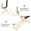 Adjustable Violin Stand with Stable Support, Lightweight Foldable Display Holder for Easy Carry 3