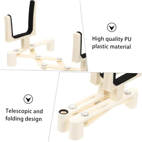 Adjustable Violin Stand with Stable Support, Lightweight Foldable Display Holder for Easy Carry 2