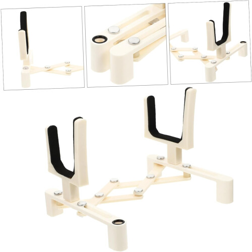 Adjustable Violin Stand with Stable Support, Lightweight Foldable Display Holder for Easy Carry 1