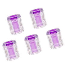 Packung mit 5 schnell anzubringenden magnetischen Kragen-Lila