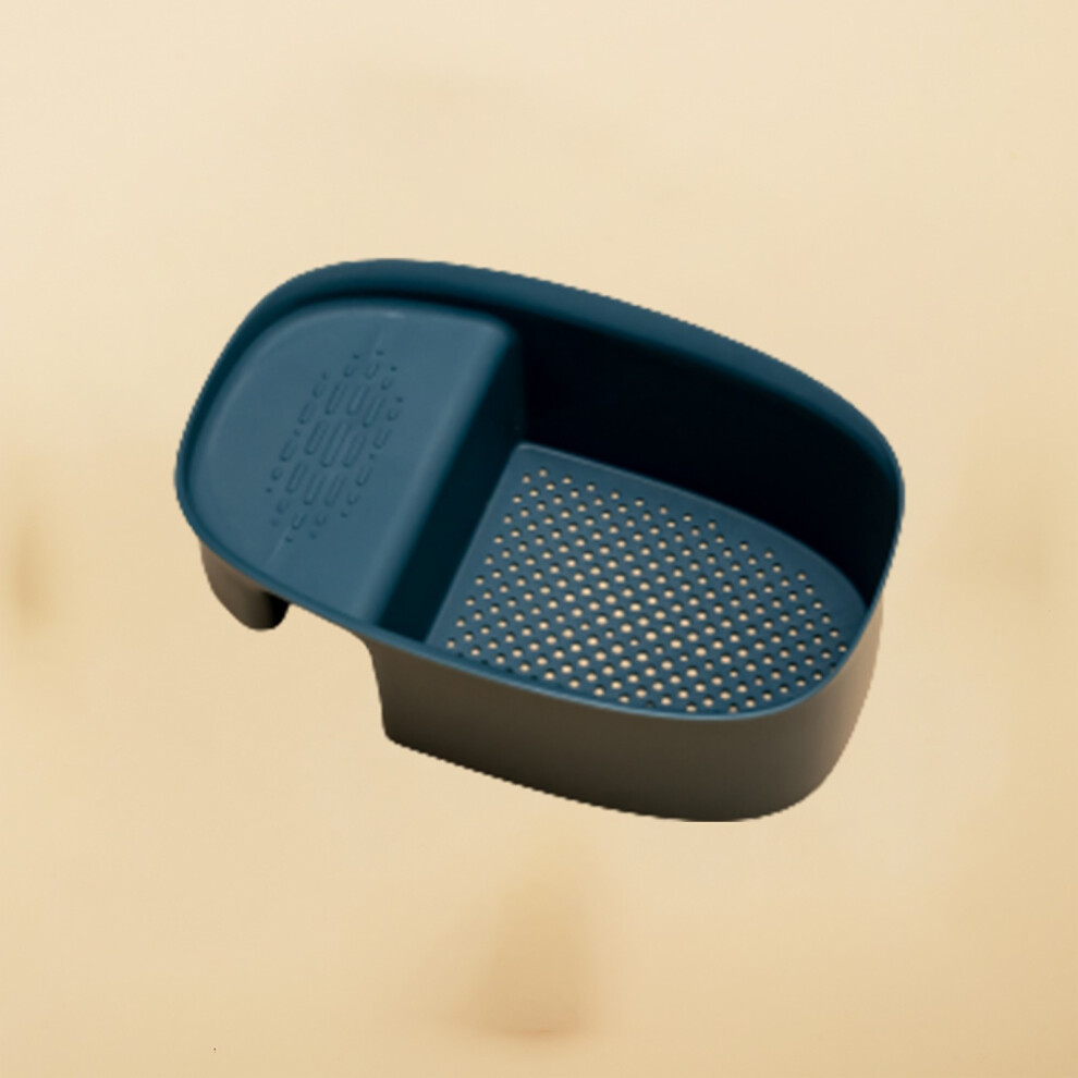 (Blue) Saddle Drainage Basketkitchen Hangable Sink Drainage Basketfiltering Sink Vegetable 4393107450240