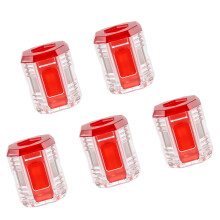 Packung mit 5 Magnetringen für Schraubendreher-Bits.-Rot
