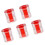 Packung mit 5 Magnetringen für Schraubendreher-Bits.-Rot 1