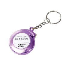 (Purple) 2m Mini Keychain Tape Measure Mini Keychain Tape Measure 2m Steel Tape Measure Gift Tape Small Steel Tape