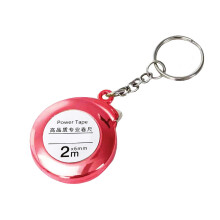 (Red) 2m Mini Keychain Tape Measure Mini Keychain Tape Measure 2m Steel Tape Measure Gift Tape Small Steel Tape