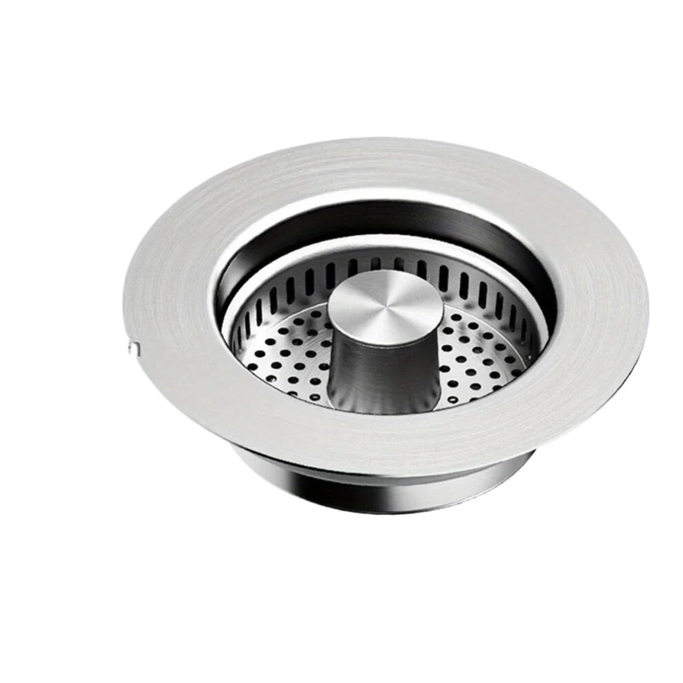 3In1 Stainless Steel Kitchen Sink Strainer With Basket, Popup Stopper And Odor Filter 9094768696545