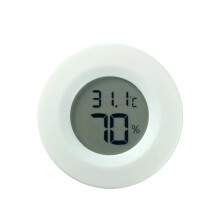 Digital Hygrometer Mini LCD Temperature Humidity Meter With C/F Switch For Reptile Terrarium Incubator Monitoring White