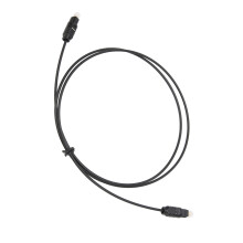 Optical Fiber Audio Cable PVC 1m Square Port Gold-Plated