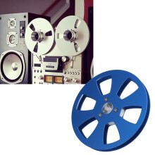 5in Aluminum Alloy Empty Tape Reel for 1/4in ReVox & NAGRA Recorders Blue