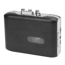 Tragbarer USB-C Kassettenrecorder mit MP3-Konverter, Schwarz, 10,48,93,6 cm