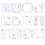 (K) Acrylic DIY Sewing Patchwork Ruler Special-shaped Hollow Sewing Kit Patchwork Template 2