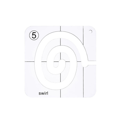 (J) Acrylic DIY Sewing Patchwork Ruler Special-shaped Hollow Sewing Kit Patchwork Template