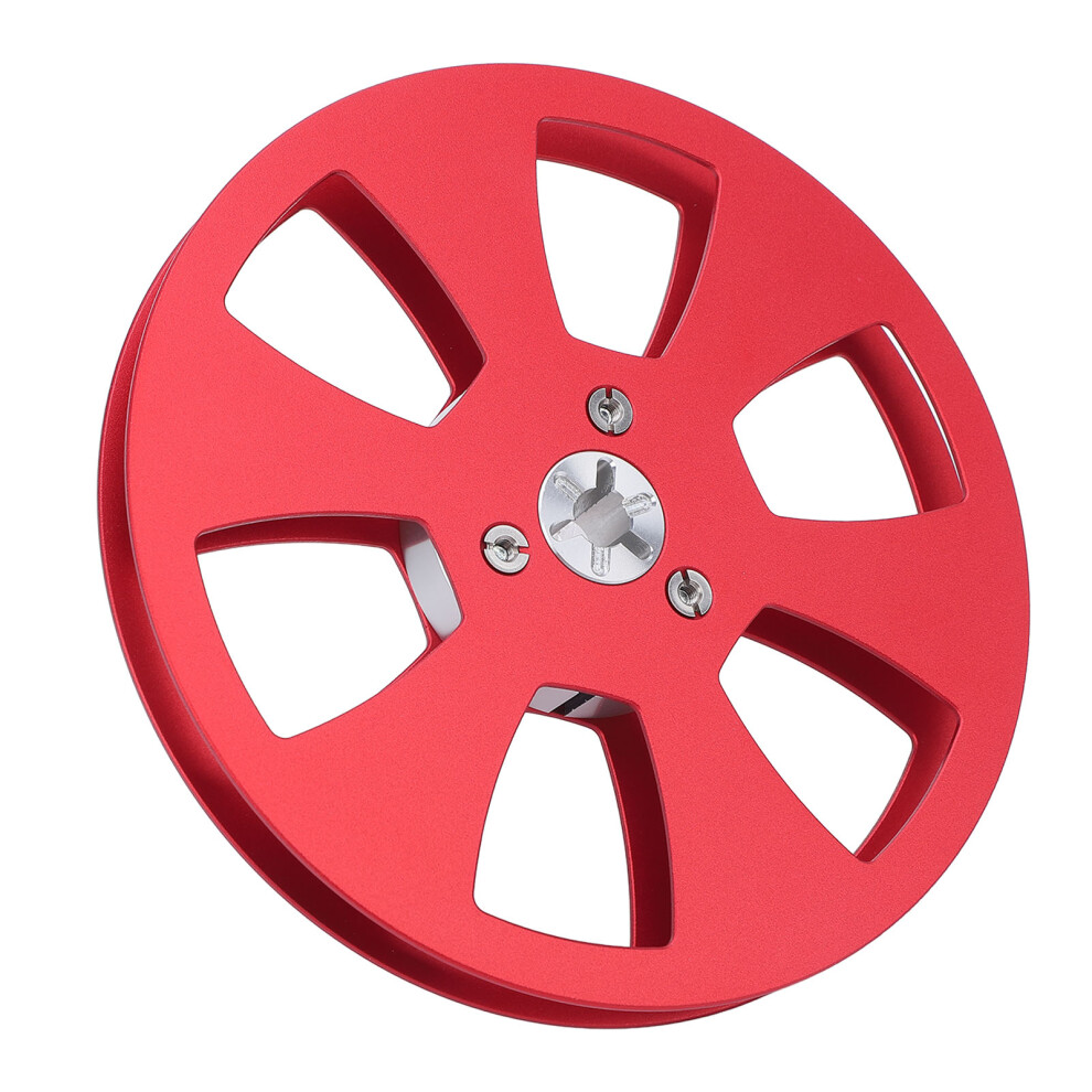 5In Aluminum Alloy Empty Tape Reel For 1/4In Reel Recorders, Red 4641378184778