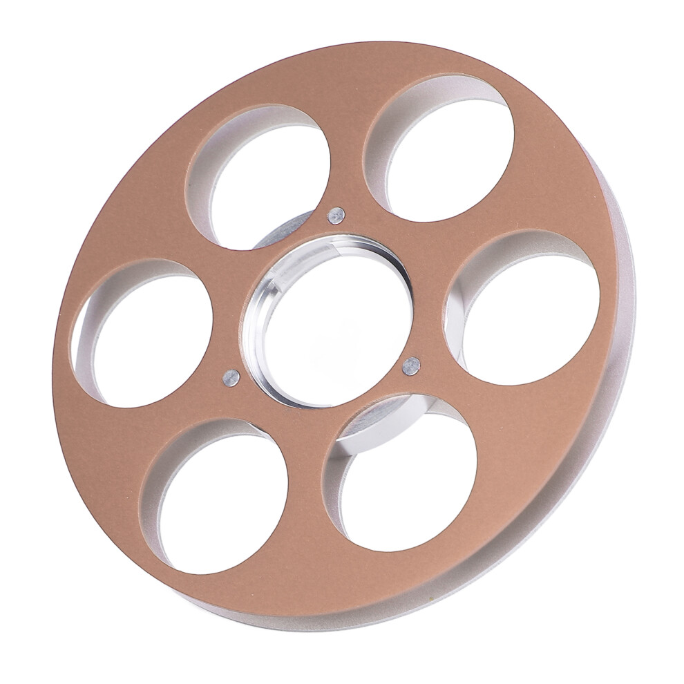 Empty Aluminum Tape Reel For Miniature Recorder 6 Hole Gold 8121378184733