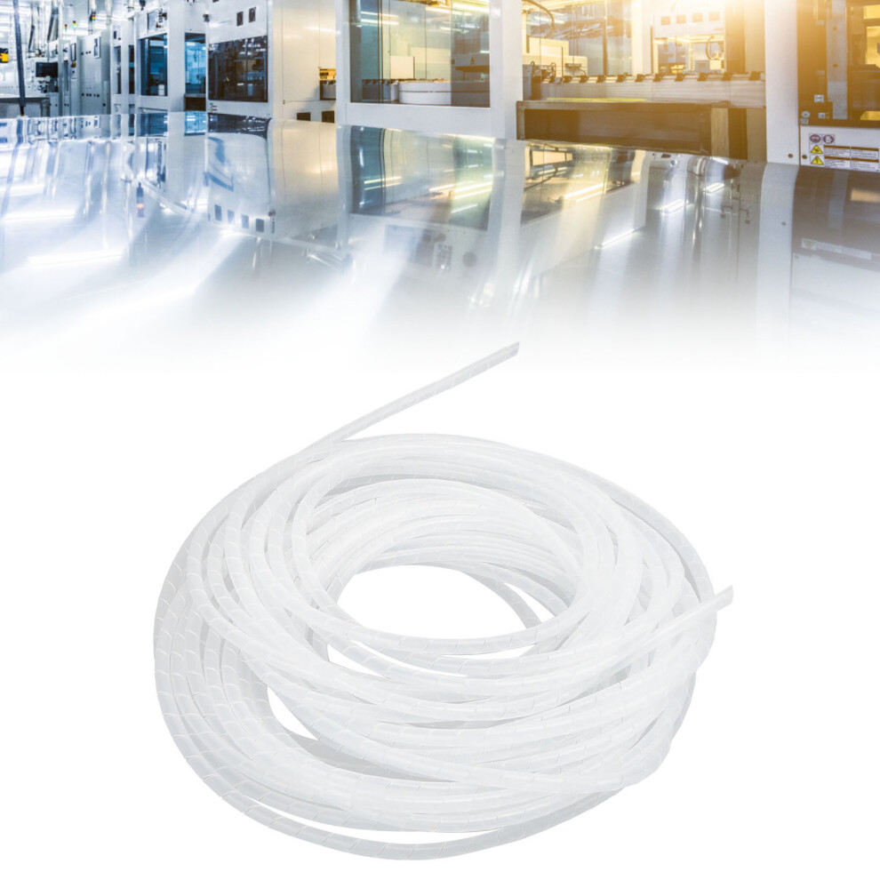 White Spiral Wire Wrap Cord Sleeve Hose Flexible Î¦6-13Meters Cable Management 6921378185769