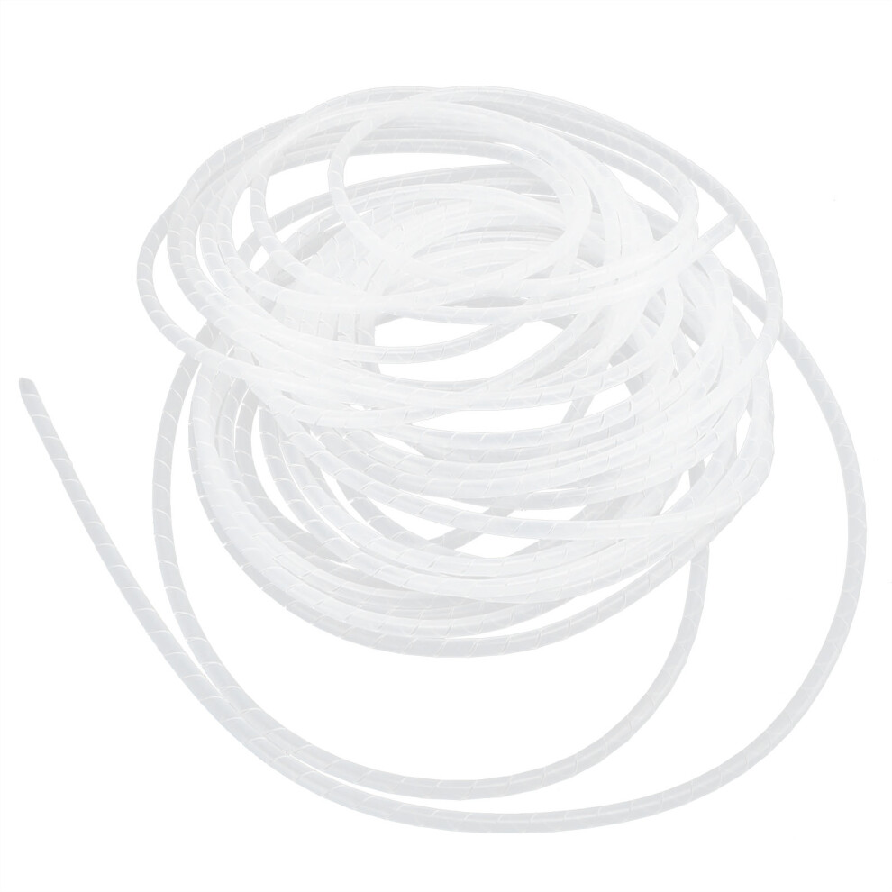 Flexible Spiral Wire Wrap Cord Sleeve Hose Management White Î¦30Â1.3M 4971378185728