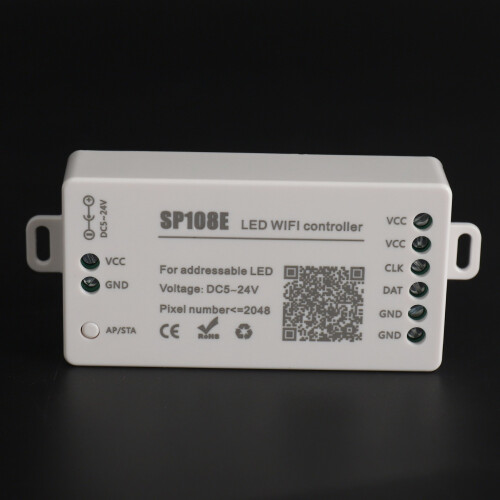 SP108E LED Wifi Magic Controller WS2812B WS2813 Etc LED Modulo striscia Light  APP Wireless Control IOS 10 / Android 4.4 DC5-24V 1