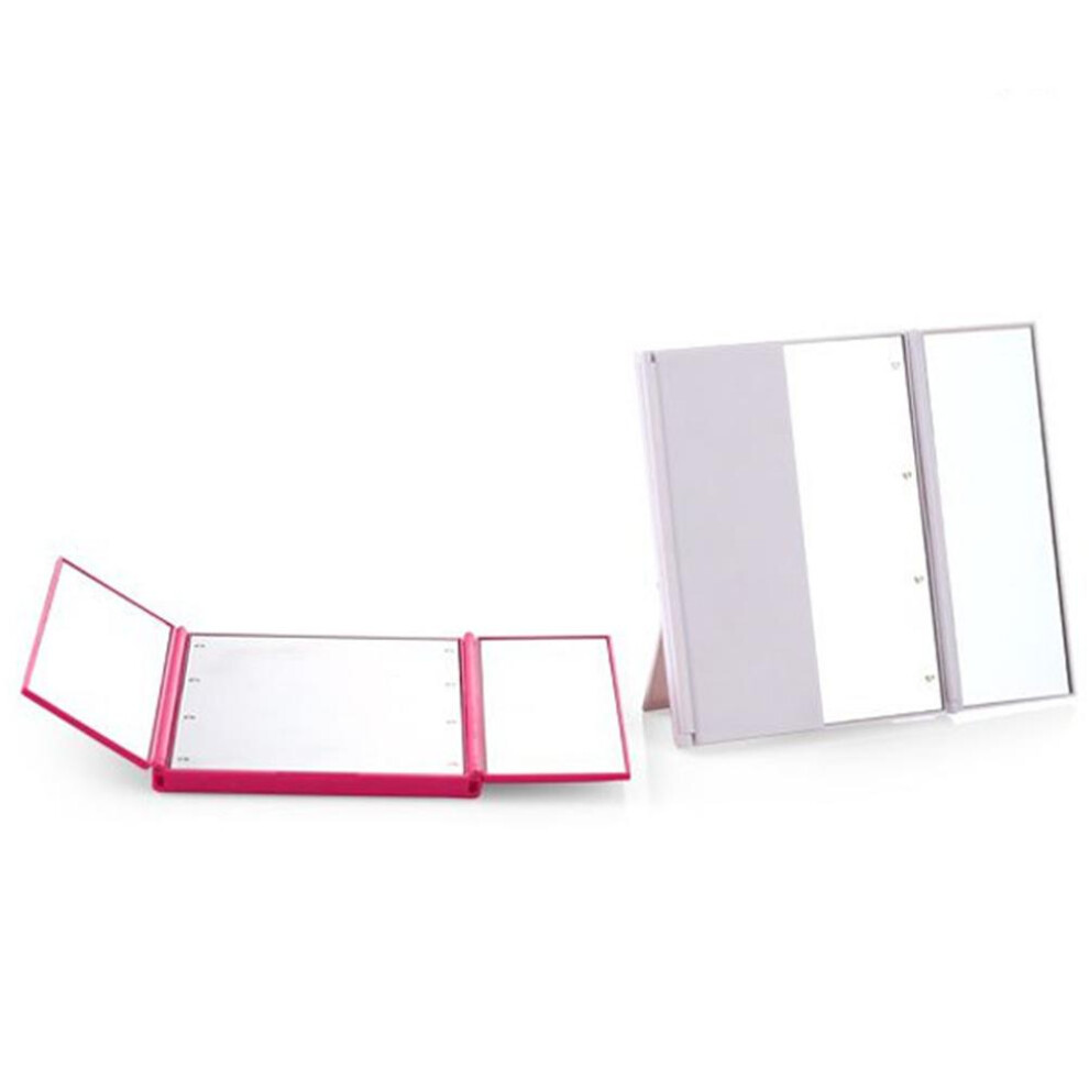 Light 360 Led Tri-Fold Makeup Mirror - Portable Design With Natural