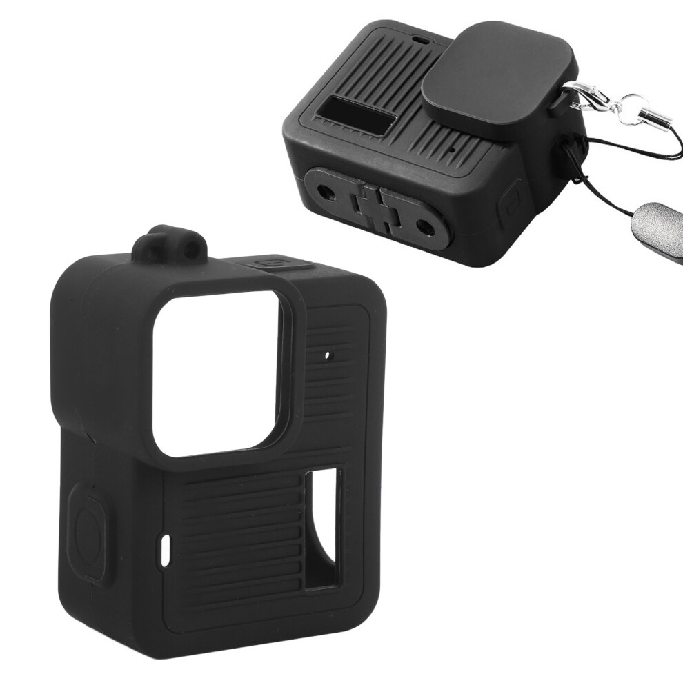Silicone Protective Case For 4K Action Camera, Impact Resistant Black 9381378186697