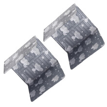 Aluminum Foil OilSplash Guards 2Piece Set For Kitchen Stove Foldable Frying Pan Splatter Shield Walls And Counters