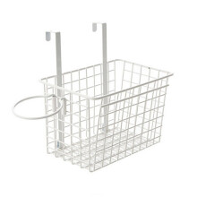 Hair Dryer Holder Wall Mounted Organizer with Hooks, White Bathroom Rack for Hairdryer and Accessories