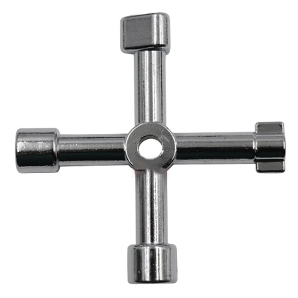 4Way Multifunctional Utilities Key Triangle Square Key Wrench For Faucet And Electrical Cabinet Triangle And Square Compatibility 9164114192950