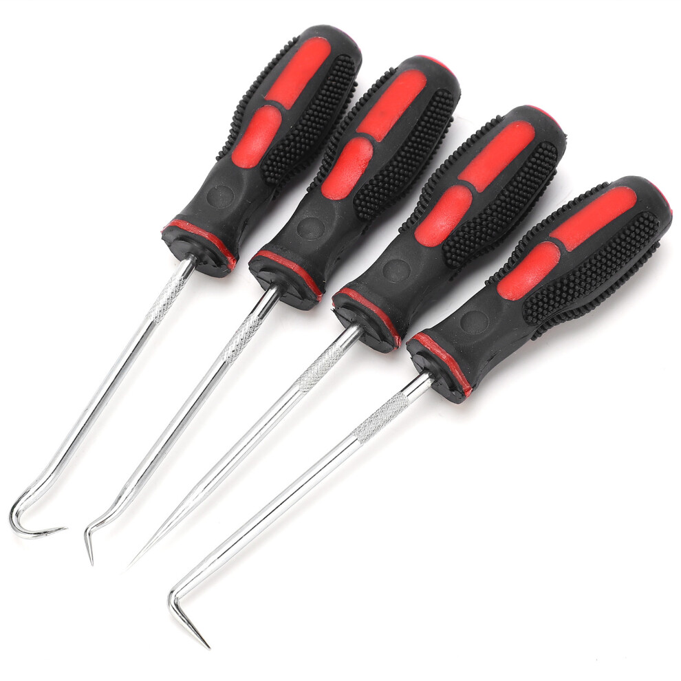 4Pcs Oil Seal Screwdriver Set, 45# Carbon Steel Pick Hooks With NonâSlip Handles 4131378189441