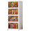Storage Drawer Units For Clothes Plastic Drawers On Wheels With Lid Foldable Stackable Width 45Cm 1 Layer 1