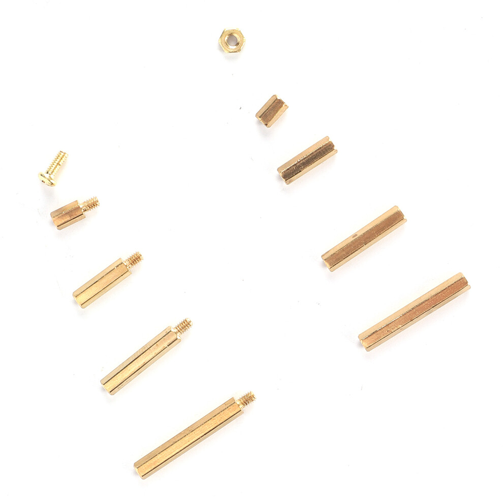 320Pcs Brass Standoff Screw Nut Assortment Kit M2 Hex For Electronics 3041378189871