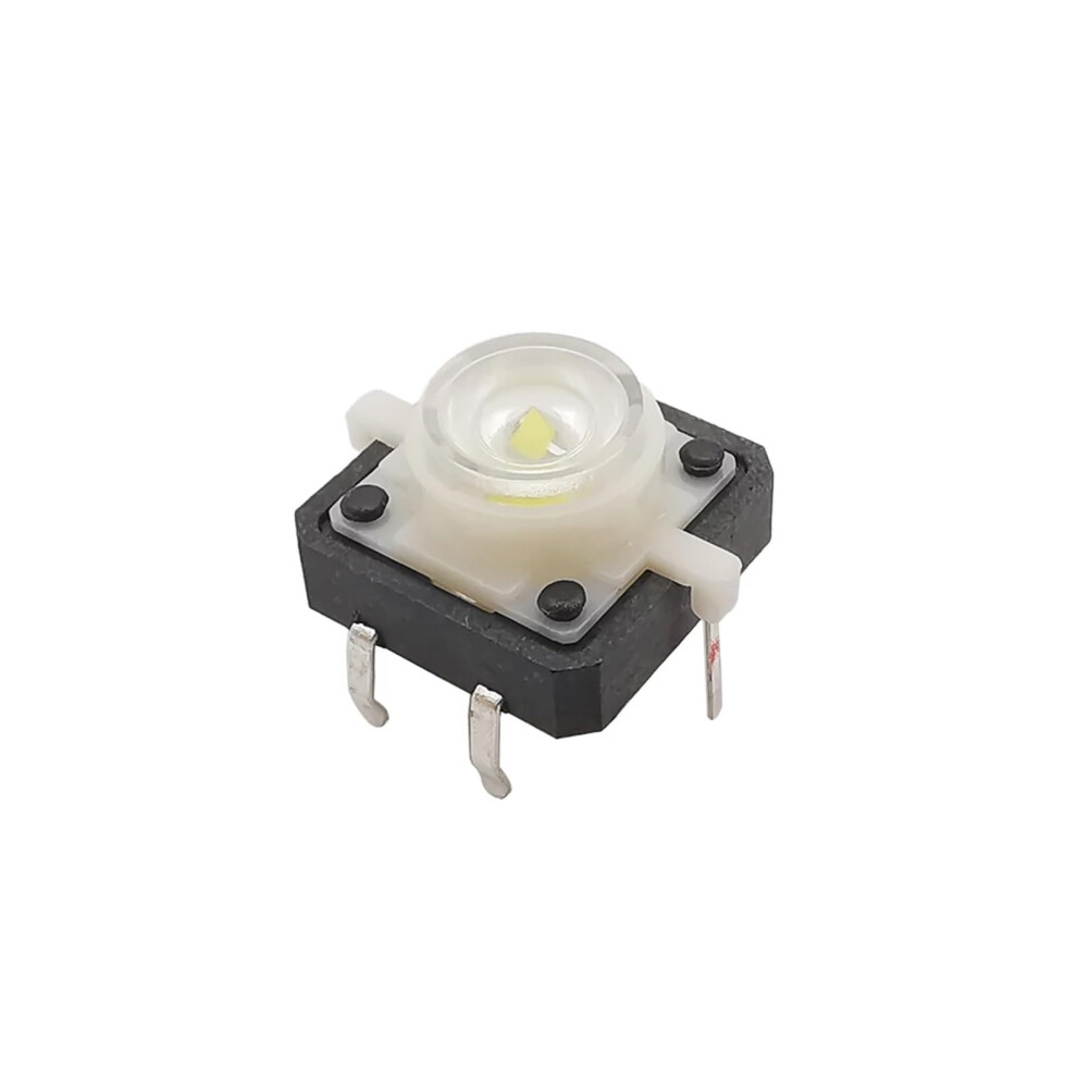 Tactile Push Button Switch 12X12mm Led Momentary Reset 4 Pin Illuminated Power Switch 2Pcs Gold 9199774441315