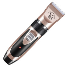 Aparador de pelos para animais de estimação, máquina de tosquiar sem fio e recarregável com sistema de lâmina ajustável, seguro e suave para a