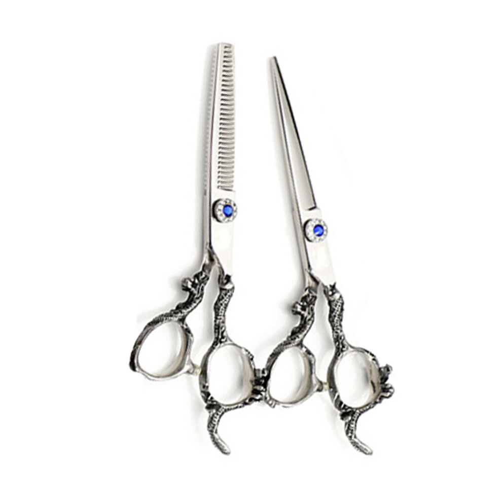 Professional Salon Shears, Ergonomic Design 440C Stainless Steel Thinning Shears With Precision Blades For Salon, Lightweight Handle And Versatile H