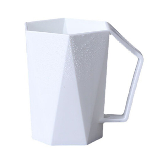 400 ml geometrischer Zahnputzbecher, tragbar,