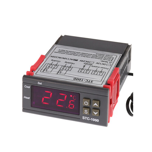 Innovative Incubator Thermostat, Digital Temperature Controller with High Precision NTC Sensor Probe for Seamless Heating Cooling Control, Supports 2