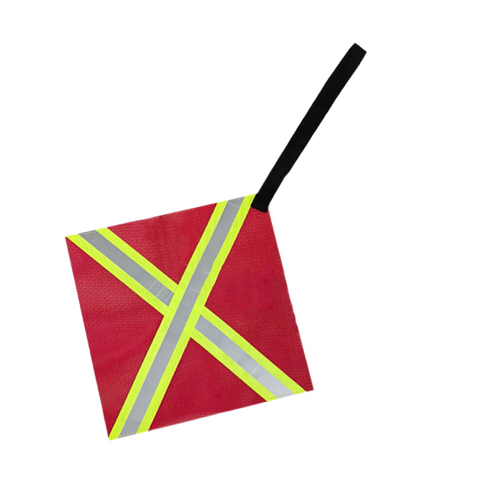 Trailer Flag Kayak Night Warning Flag, Visibility Reflective Sign For Tow Hauling, Rv, Bike, Pole, Foursided 9187378736425