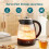 Homcom (Black) HOMCOM Kettle and Toaster Set with Limescale Filter, Crumb Tray 5