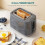 Homcom (Grey) HOMCOM Kettle and Toaster Set with Limescale Filter, Crumb Tray 8