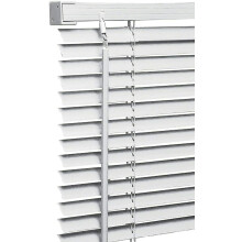PVC Venetian Blind White 75W x 150H cm Easy Fit Trimmable Twist Open Close