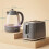Homcom (Grey) HOMCOM Kettle and Toaster Set with Limescale Filter, Crumb Tray 3