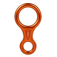Aluminum Alloy 35KN Figure 8 Climbing Descender for Mountaineering, Outdoor Ropes, Orange Outdoor Gear