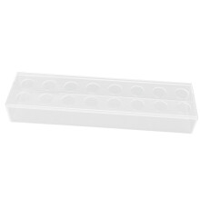 Vase rectangulaire en acrylique transparent avec 16 trous, centre de table de mariage, décoration intérieure