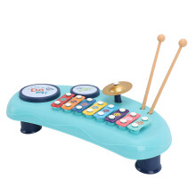 Portable Blue Hand Knocking Piano Toy for Early Learning & Kids Musical Fun