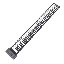 Foldable 88-Key Silicone Roll-Up Piano with Bluetooth & Speaker, 800mAh Battery